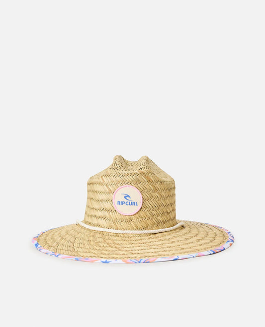 Mixed Straw Sun Hat - Girls