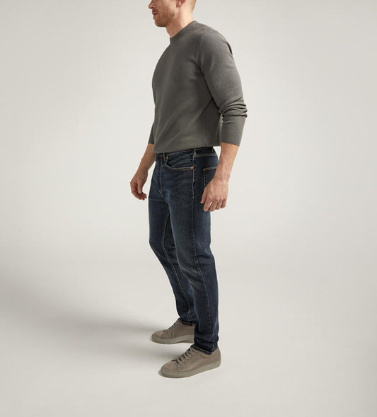 Silver Machray Athletic Fit Straight Leg Jeans