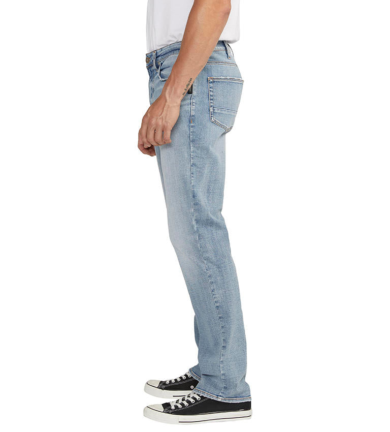 Silver Machray Athletic Fit Straight Leg Jeans