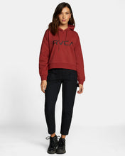 Load image into Gallery viewer, RVCA WOMENS BIG RVCA CROPPED HOODIE
