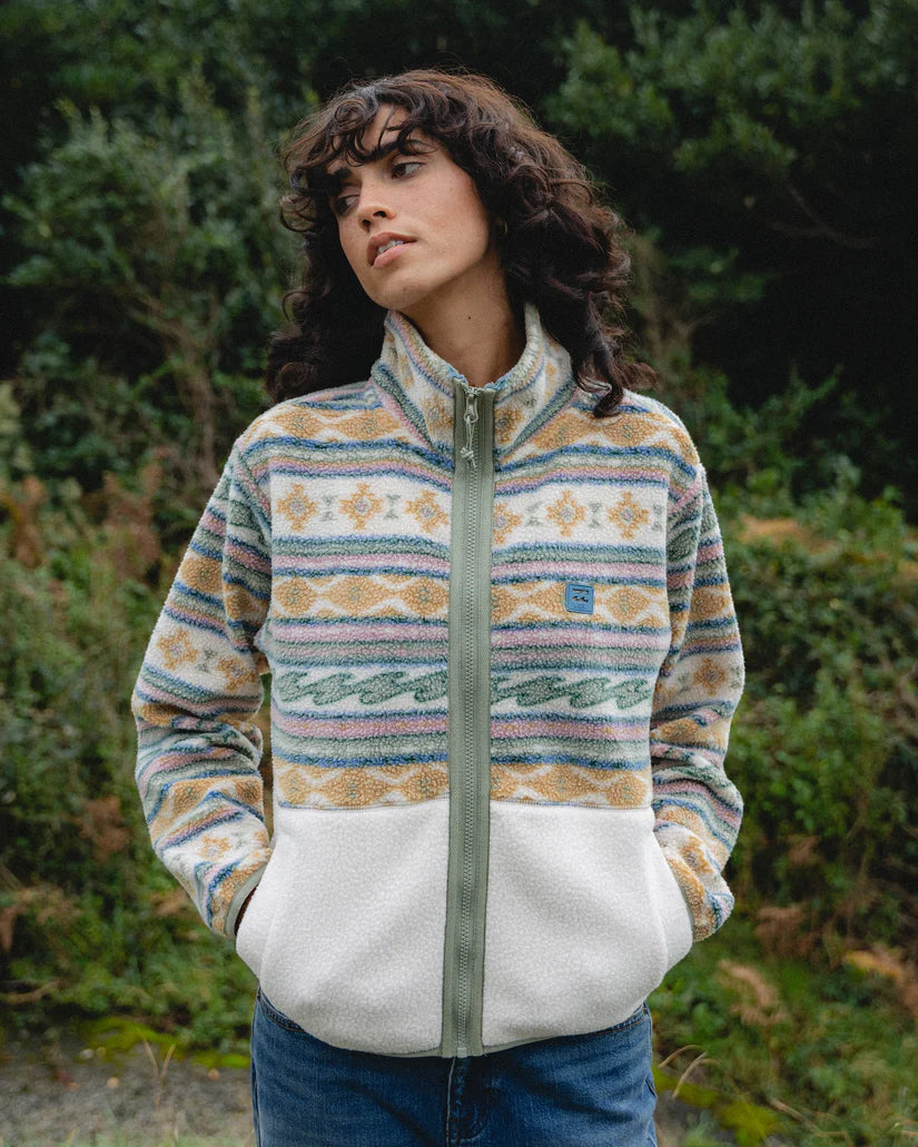 Rock Jetty Mock Neck Zip Sweatshirt