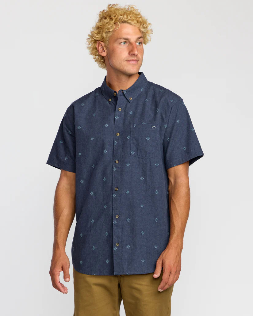 All Day Jacquard Short Sleeve Shirt