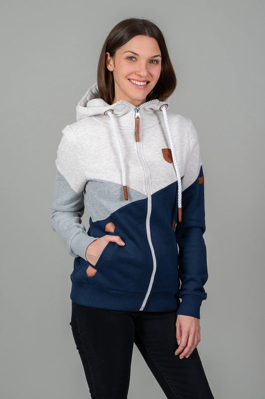 Roxette Colour Blocked Full Zip Hoody