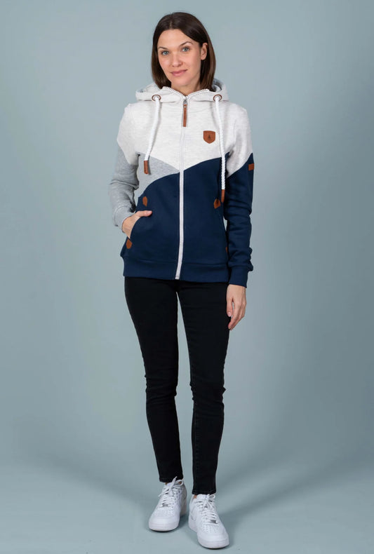 Roxette Colour Blocked Full Zip Hoody
