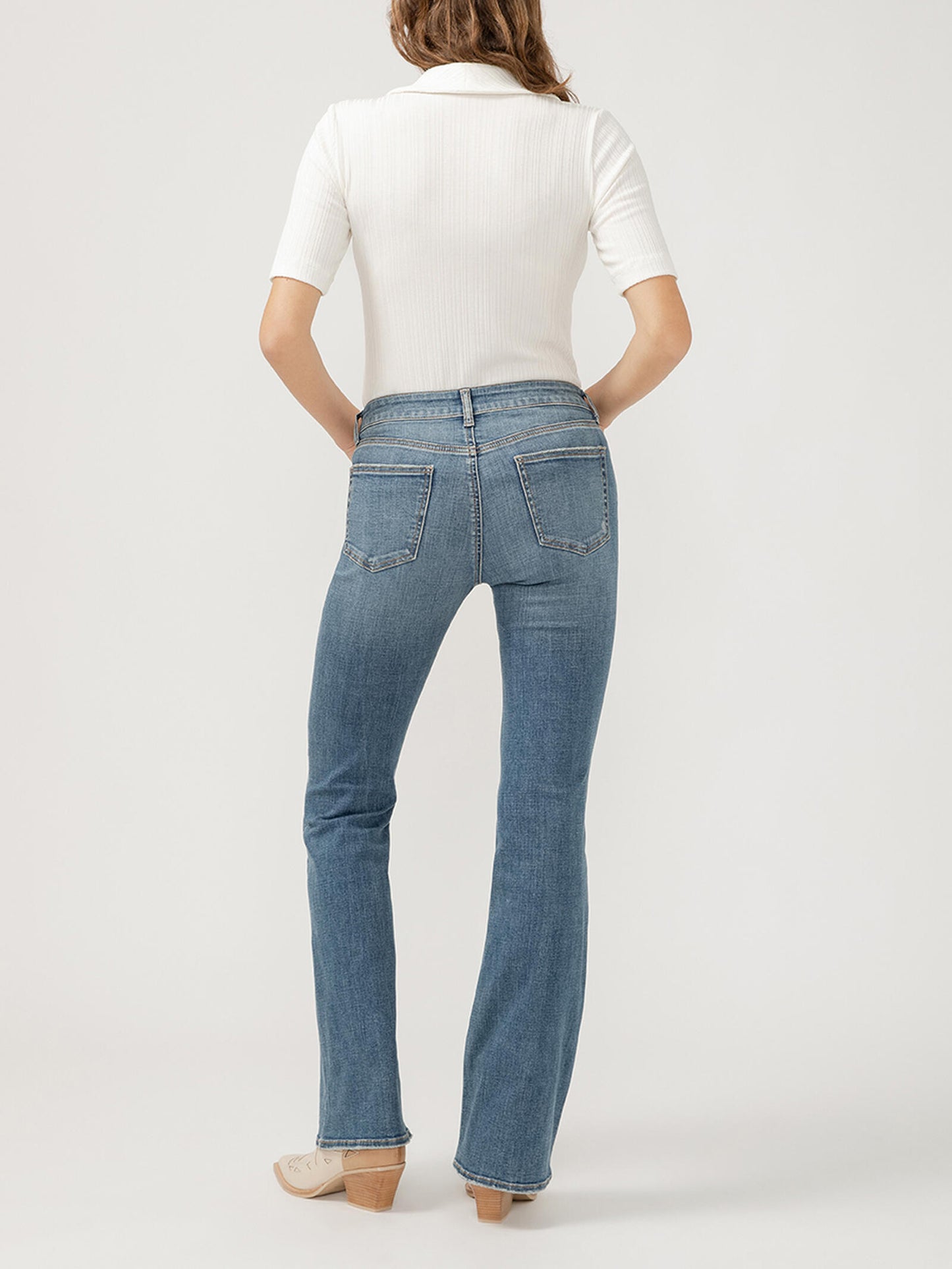 Silver Be Low Low Rise Flare Jeans