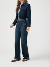 Load image into Gallery viewer, Silver Highly Desirable High Rise Trouser Leg Jeans
