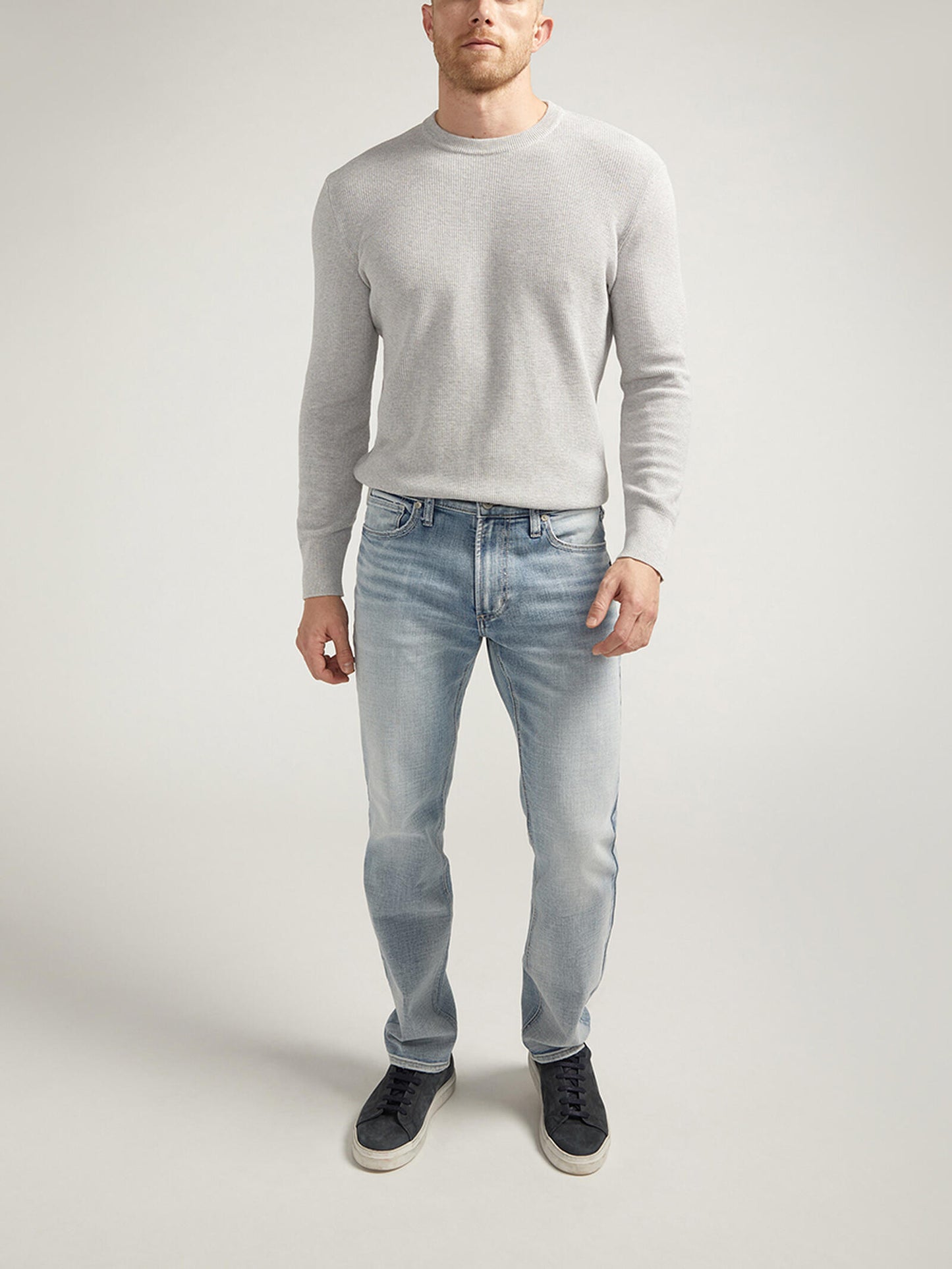 Silver Konrad Slim Fit Slim Leg Luxe Heritage Jeans