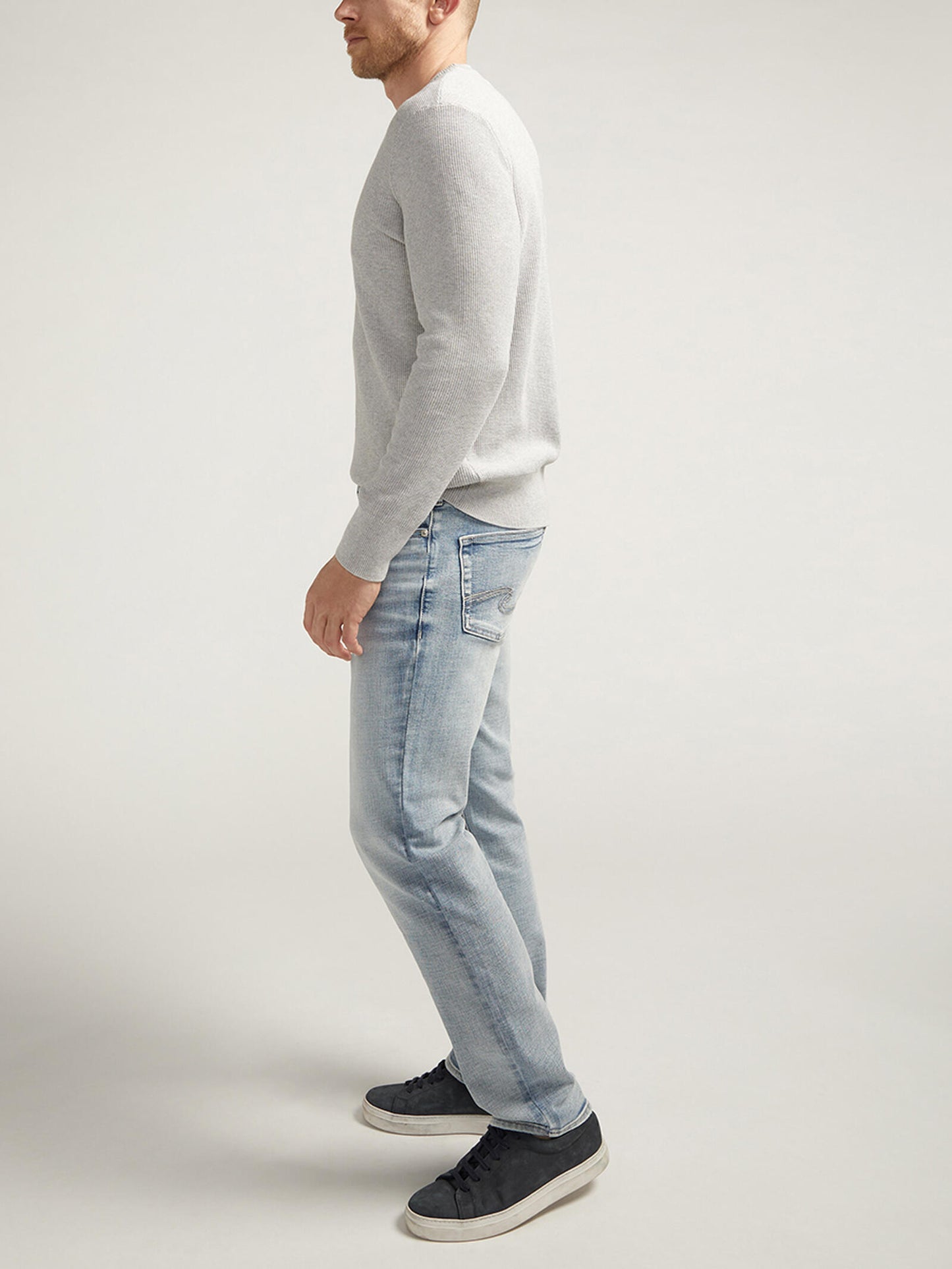 Silver Konrad Slim Fit Slim Leg Luxe Heritage Jeans