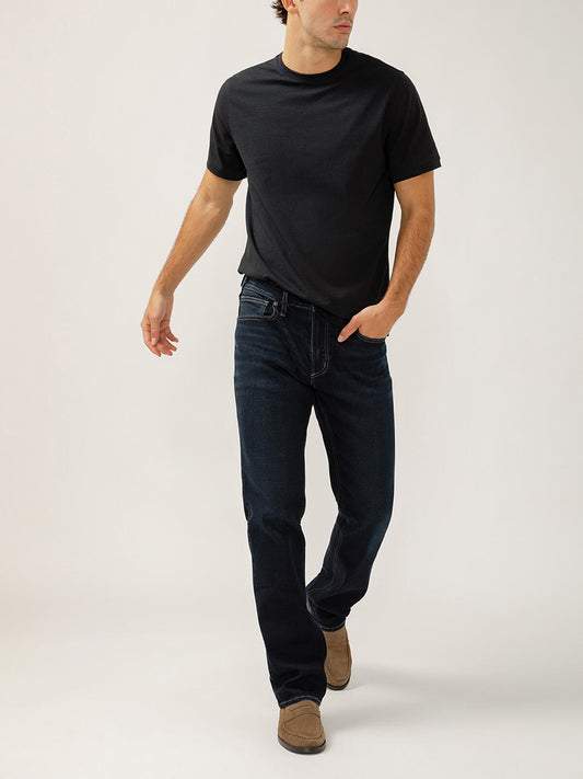 Silver Grayson Classic Fit Straight Leg Jeans