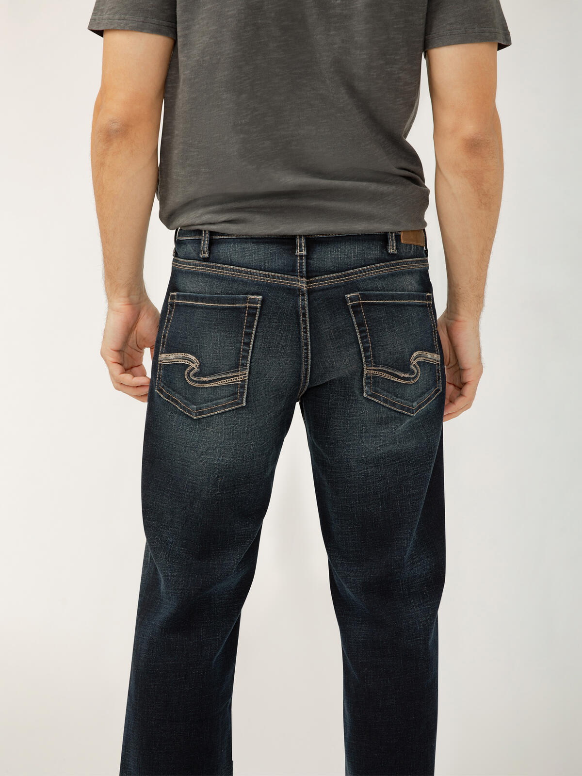 Silver Gordie Relaxed Fit Straight Leg Luxe Heritage Jeans