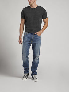 Silver Risto Athletic Fit Skinny Leg Jeans