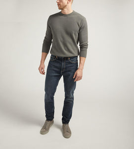 Silver Machray Athletic Fit Straight Leg Jeans