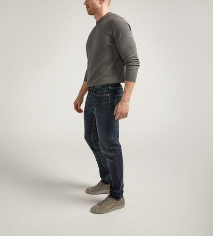 Silver Machray Athletic Fit Straight Leg Jeans