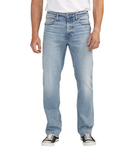 Silver Machray Athletic Fit Straight Leg Jeans
