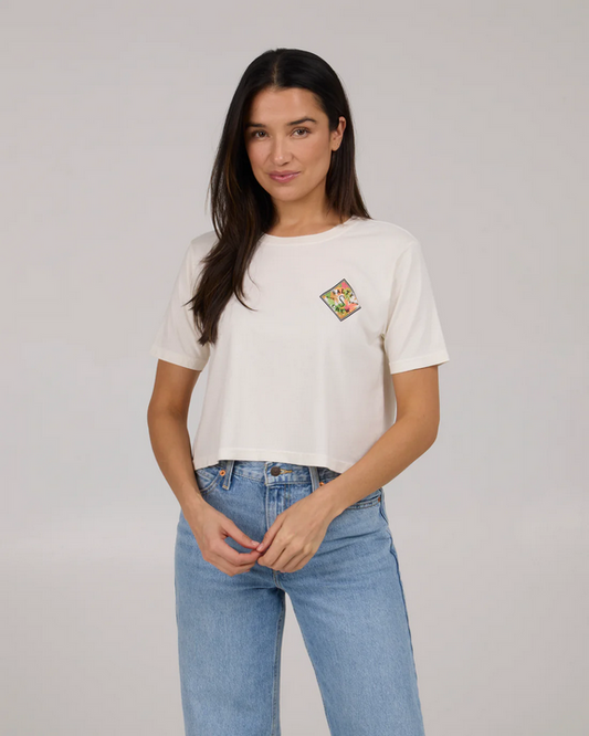 Tippet Fill Crop Tee - Off White