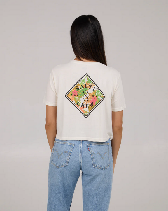 Tippet Fill Crop Tee - Off White