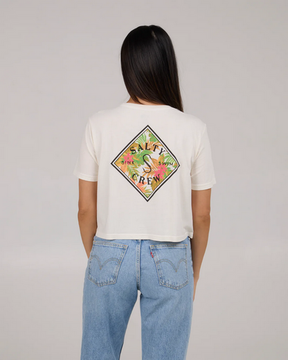 Tippet Fill Crop Tee - Off White