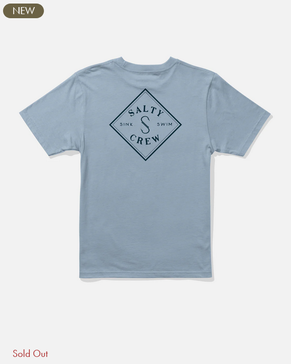 Tippet Boys Tee - Blue Fog