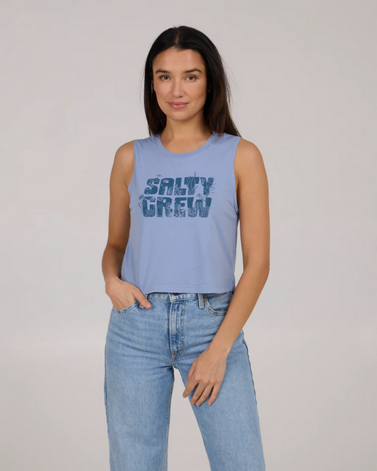 Sea Life Cropped Tank - Violet Blue