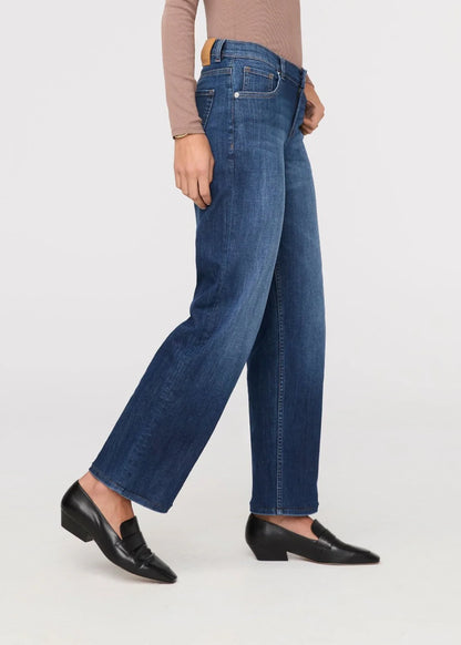 DU/ER Performance Denim Mid Rise Straight - Blue Cascade