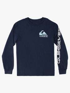 QUIKSILVER BOY 8-16 OMNI LOGO L/S TEE