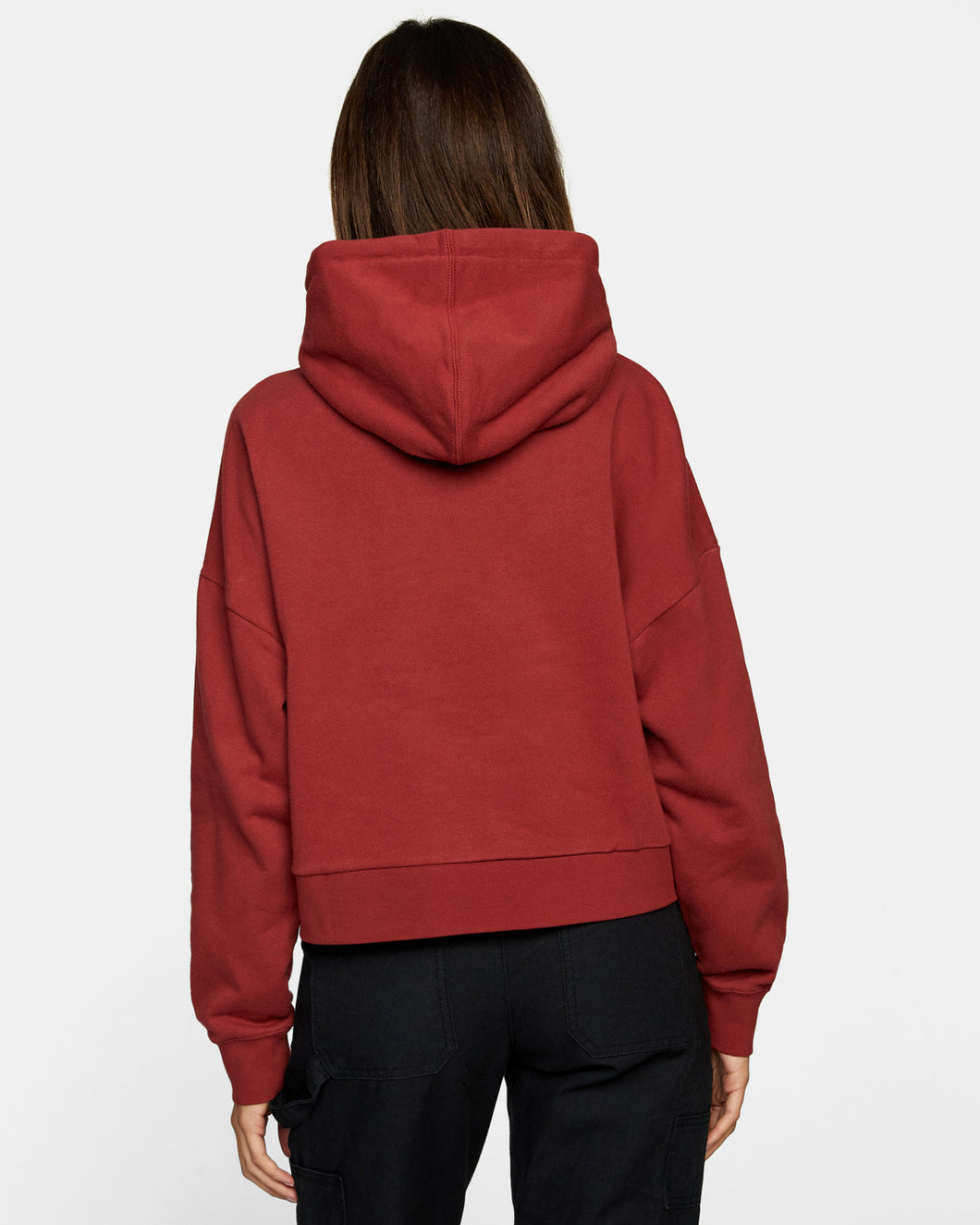 RVCA WOMENS BIG RVCA CROPPED HOODIE