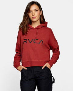 RVCA WOMENS BIG RVCA CROPPED HOODIE