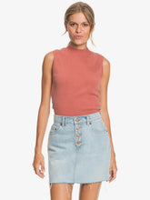 Load image into Gallery viewer, ROXY SPRING MUSE RIB KNIT MOCK NECK TOP
