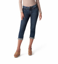 Load image into Gallery viewer, SILVER WOMENS SUKI MID RISE CAPRI
